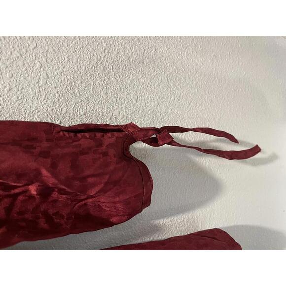 Burgundy Wrap Top by Monday Fun- Size S - Picture 3 of 5